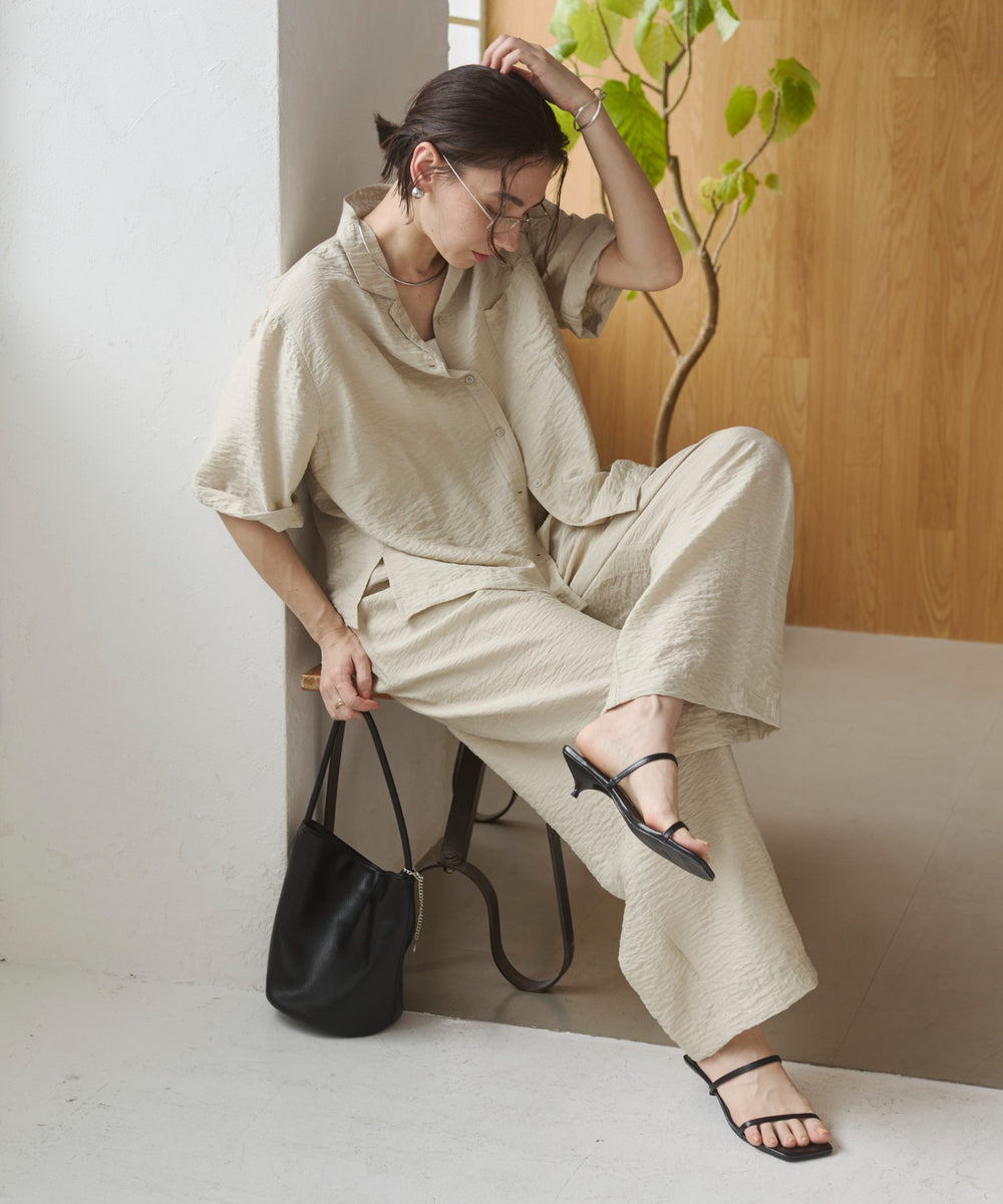 model:168cm　ホワイトアイボリー