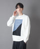 カラーパネルプルオーバー/ホワイト モデル：180㎝　L着用