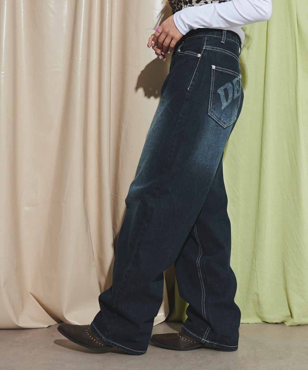 デニム濃 モデル：155cm F着用
