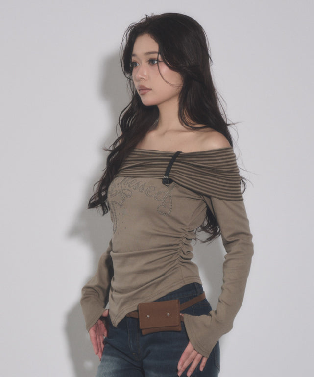 ベージュ モデル：163cm F着用