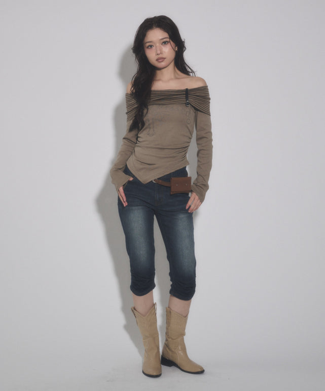 ベージュ モデル：163cm F着用