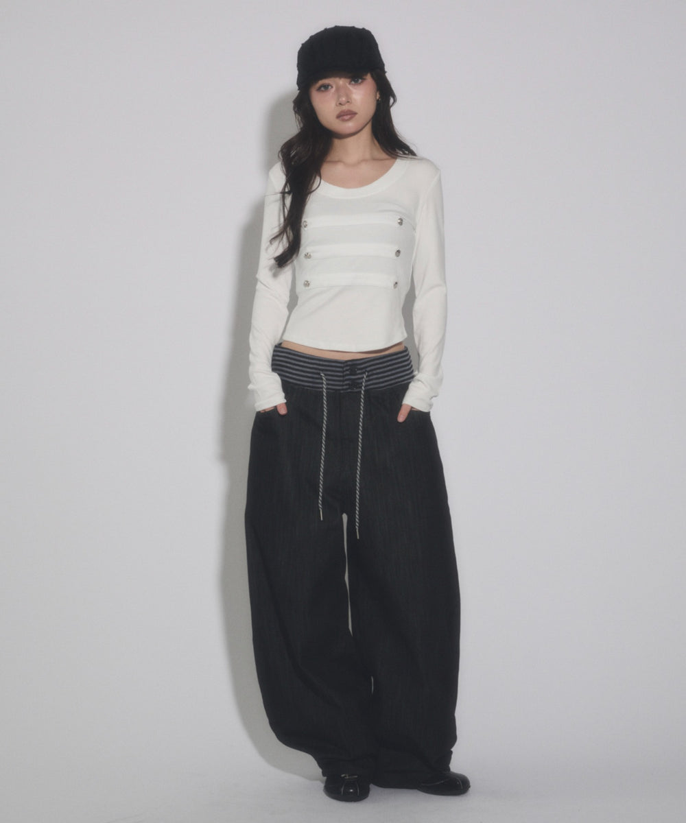 ホワイト モデル：163cm F着用