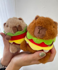 バーガーカピバラぬいぐるみキーホルダー
