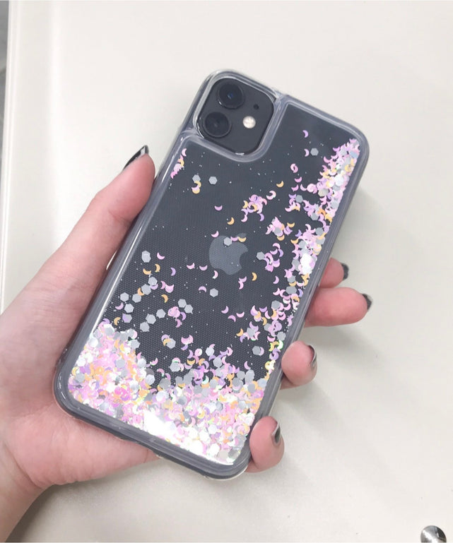 キラキラiphoneケース（オーロラ）/柄1（iPhone11）