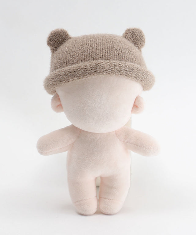 ぬいクマ耳ニットキャップ15cm/ブラウン