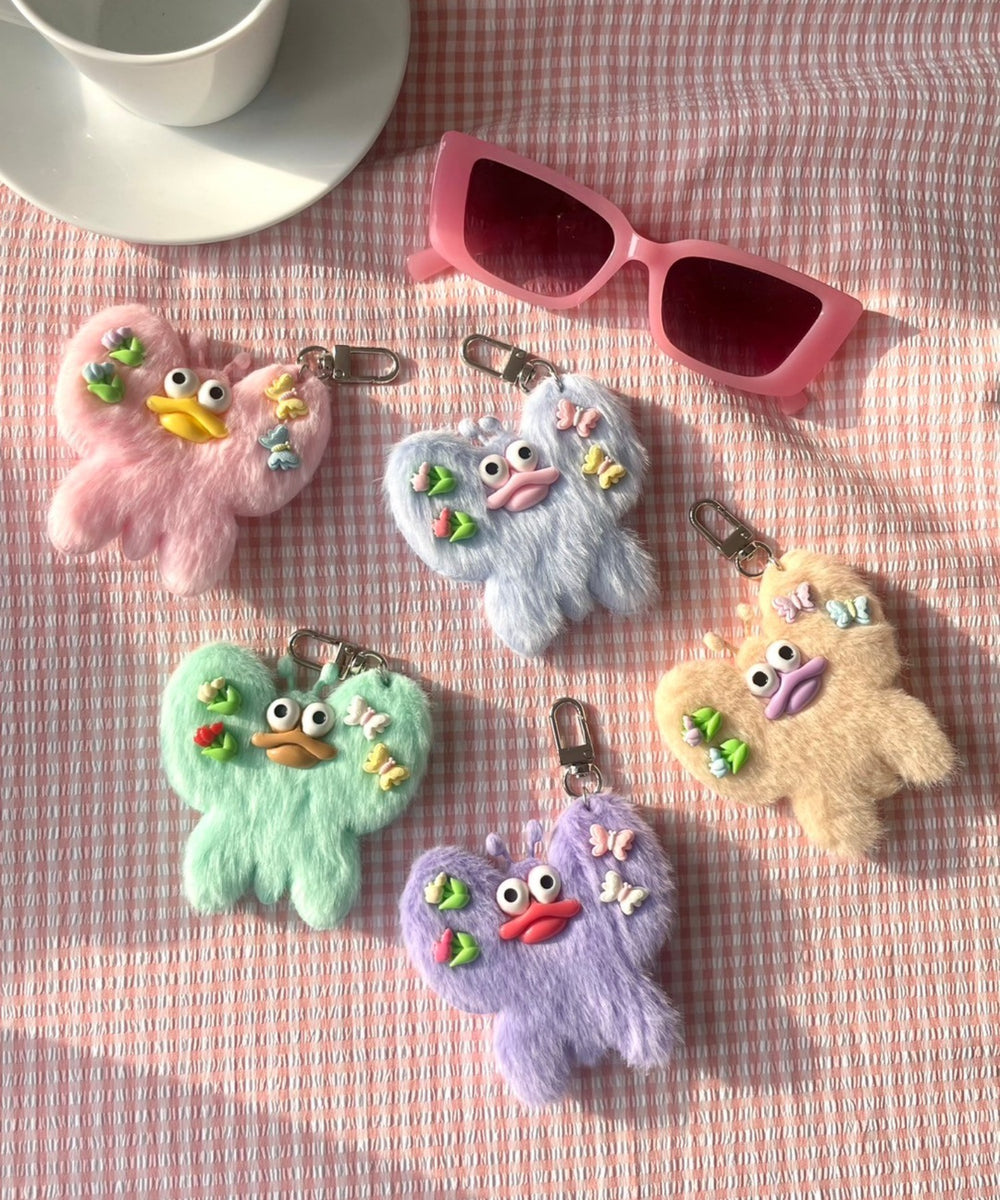 ぱたぱたちょうちょモンスターぬいぐるみキーホルダー