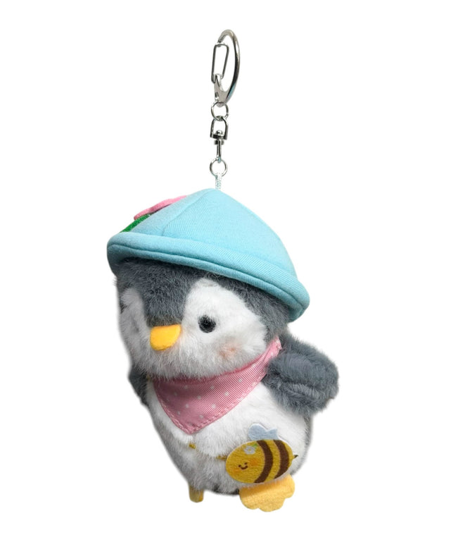 てちてちおさんぽペンギンぬいぐるみキーホルダー/ブルー