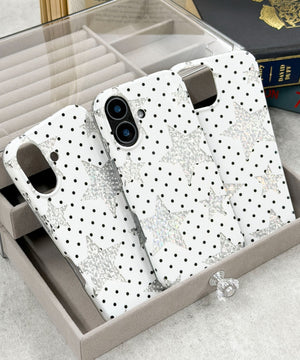 ドットスターiphoneケース(ホワイト)