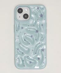 パステルスターiphoneケース（ブルーソノタ）