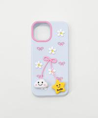 ゆらゆらiphoneケース（ブルー）