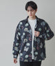 アムンゼン総柄BIGシャツ/柄1 モデル：180cm L着用