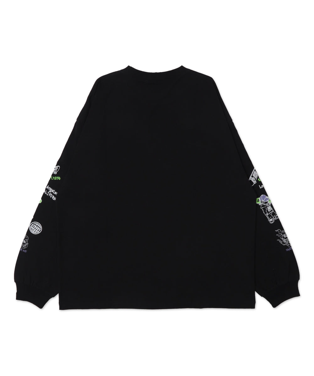 別注VISIONグラフィックスリーブプリントT（LS）