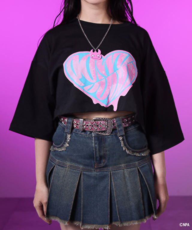 ＃コンパスコラボみりぽゆBIGTシャツ/ブラック
