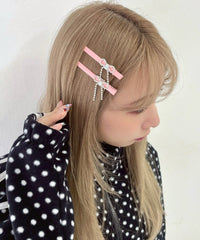 L2Pビジューリボンヘアクリップ