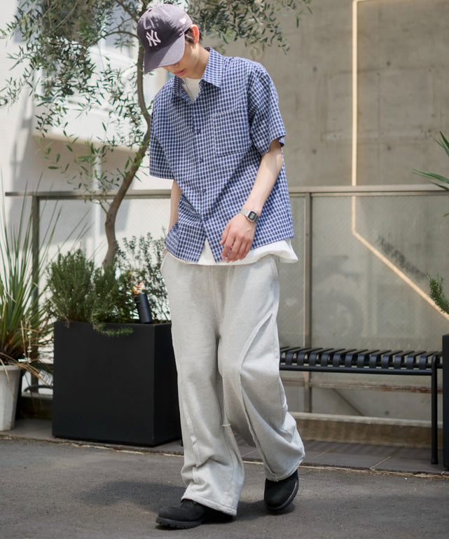 ブルーチェク1 モデル：181cm L着用