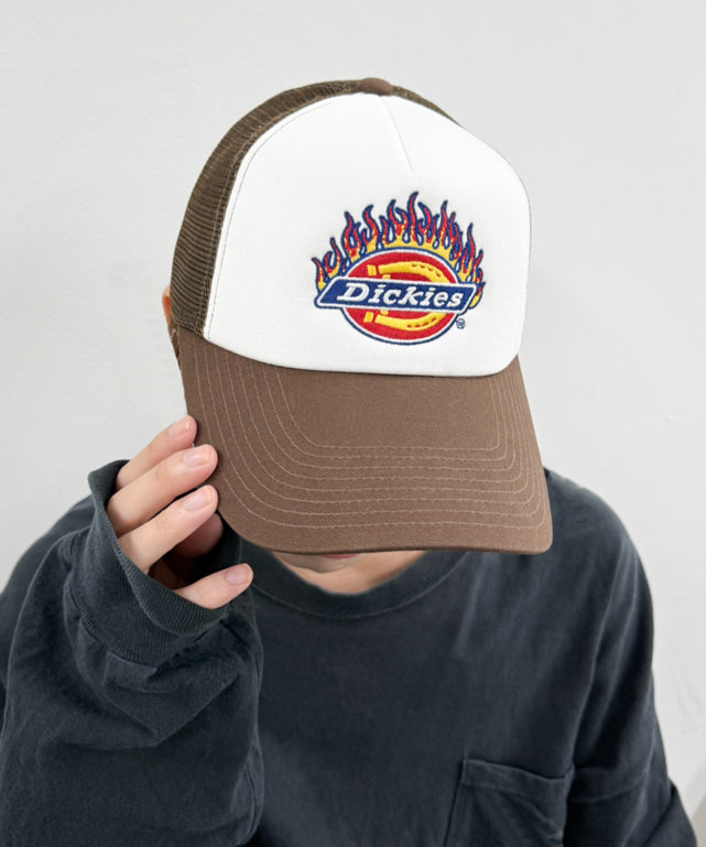 Dickies　DK　EX　FIRE　ICON　MESH　CAP/ブラウン