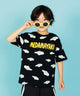 キッズサイズフード総柄Tシャツ/身長:120cm サイズ140
