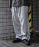 バレルレッグスウェットパンツ/杢グレー モデル：178cm L着用