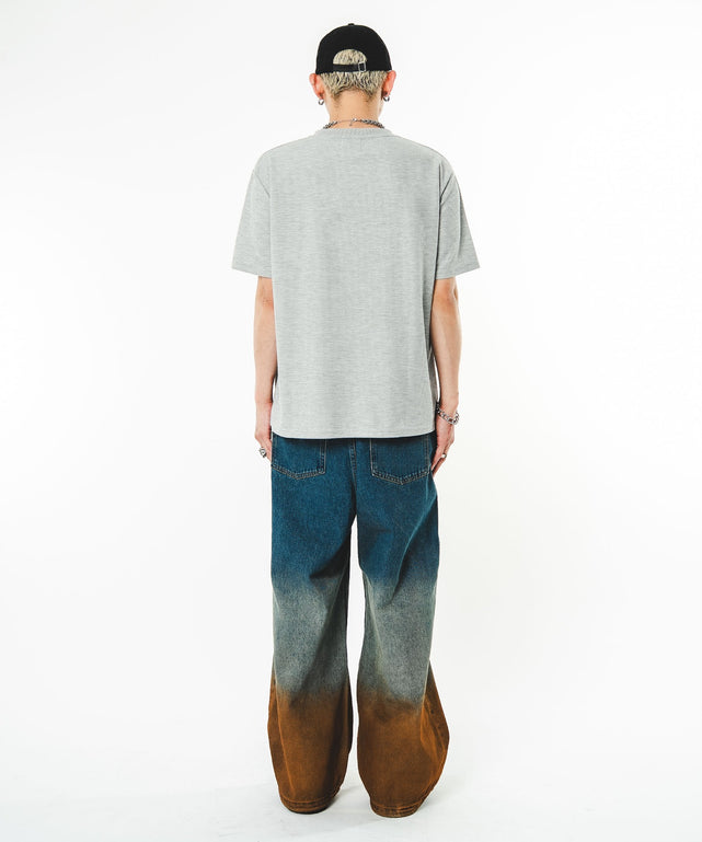杢グレー モデル：180cm FREE着用