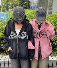 SEQUENZ　ロゴフェードZIPパーカー