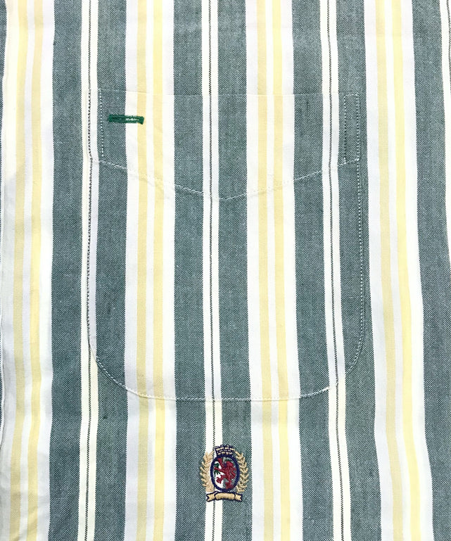TOMMY ストライプ 半袖ブランドシャツ