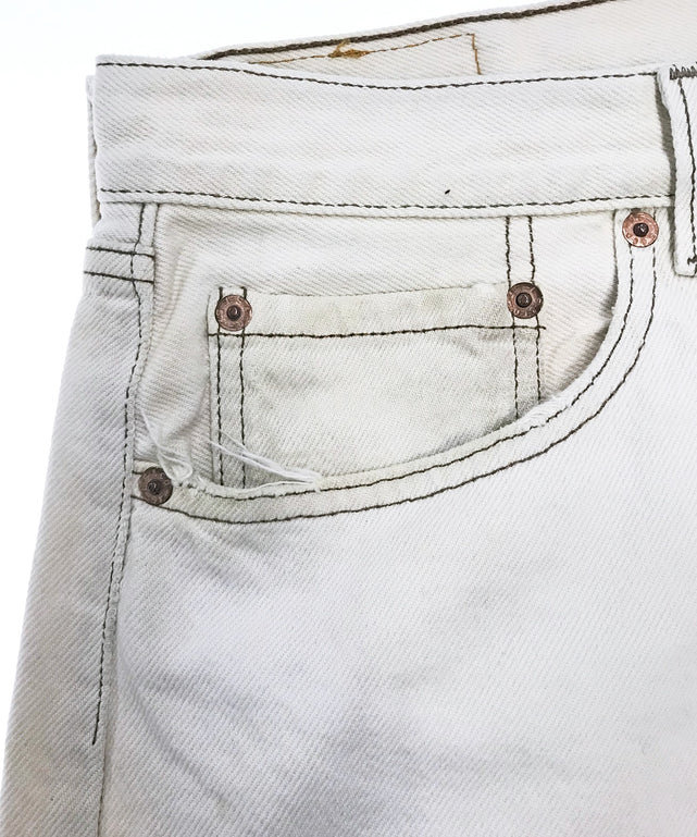 Levi's 501 ホワイトデニム W38 x L32