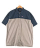 Dickies 半袖 ワークシャツ ツートン バイカラー