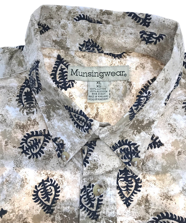 Munsingwear 半袖柄シャツ