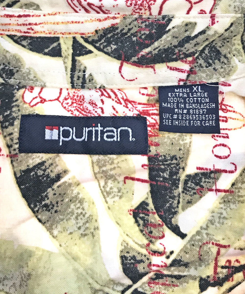 puritan 半袖柄シャツ
