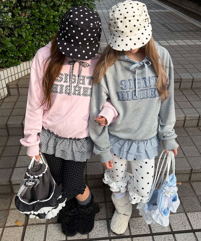 チェックロゴプルオーバー