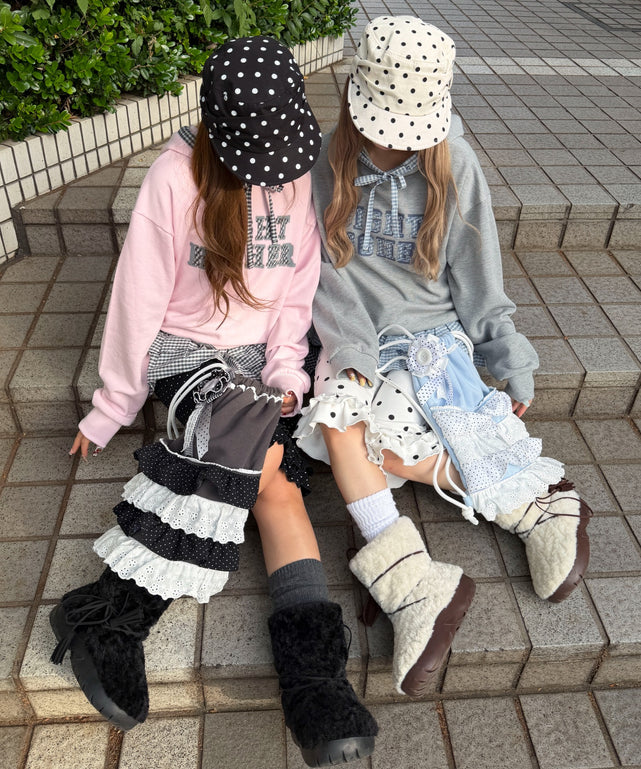 チェックロゴプルオーバー