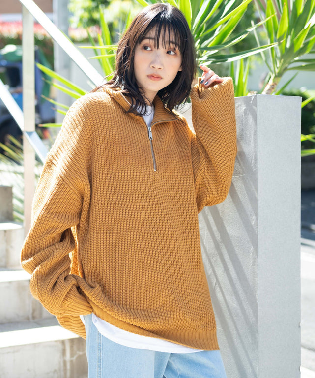マスタード　モデル:165cm L着用