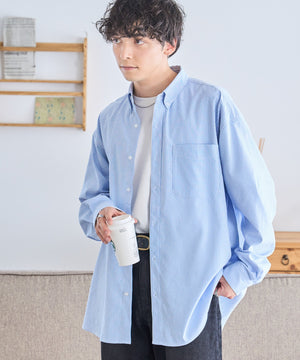 ブルー系ストライプ  モデル：175cm L着用