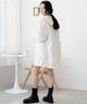 オフホワイト　モデル:163cm F着用