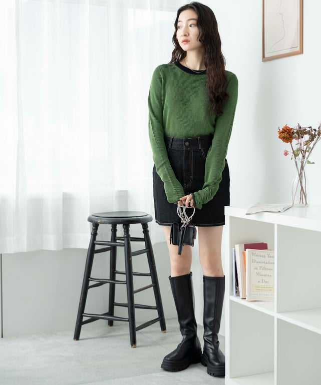 グリーン　モデル:163cm F着用