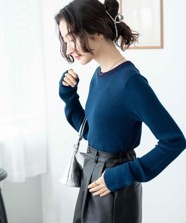 ブルー　モデル:163cm F着用