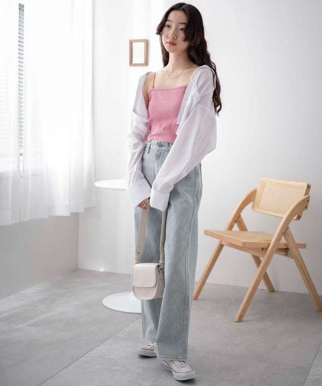 Lピンク　モデル:163cm M着用