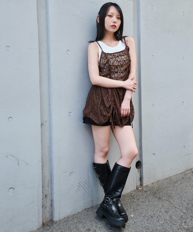 ブラウン モデル：159cm F着用
