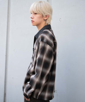 ブラウンチェック1 モデル：175cm L着用