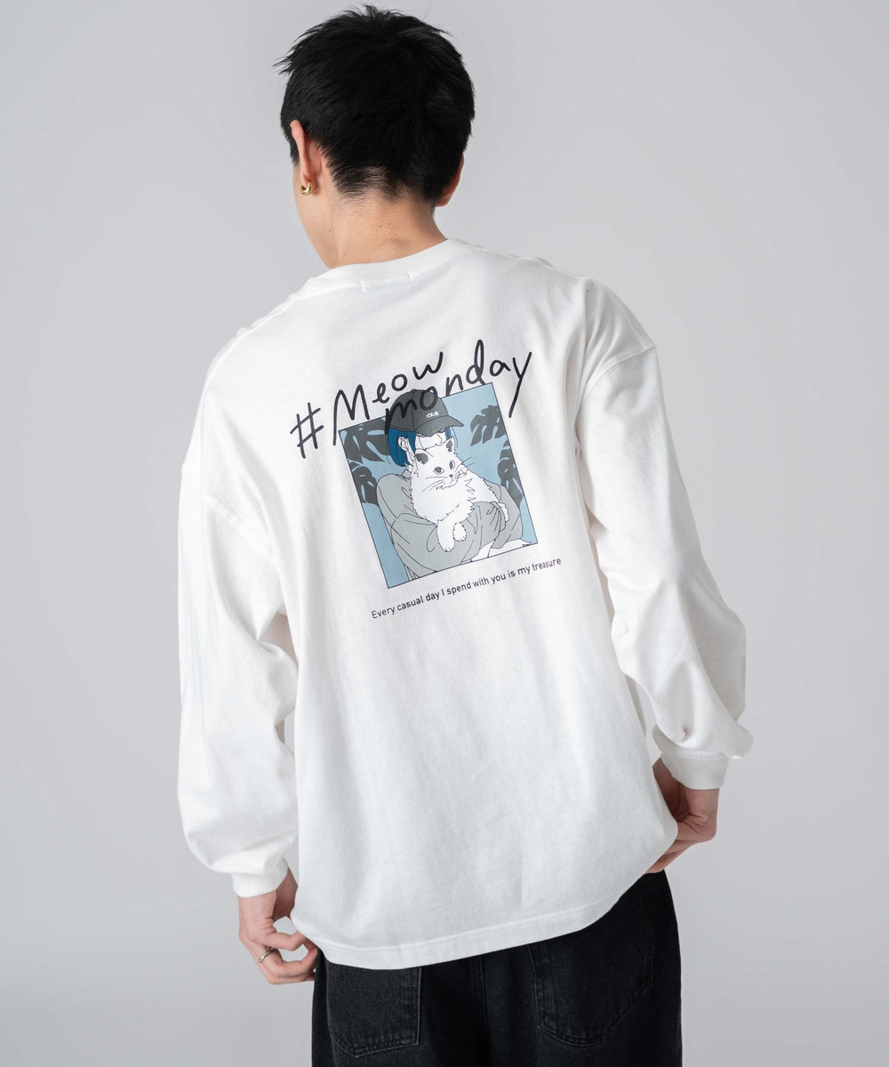 柄7 ホワイト モデル：180㎝　L着用
