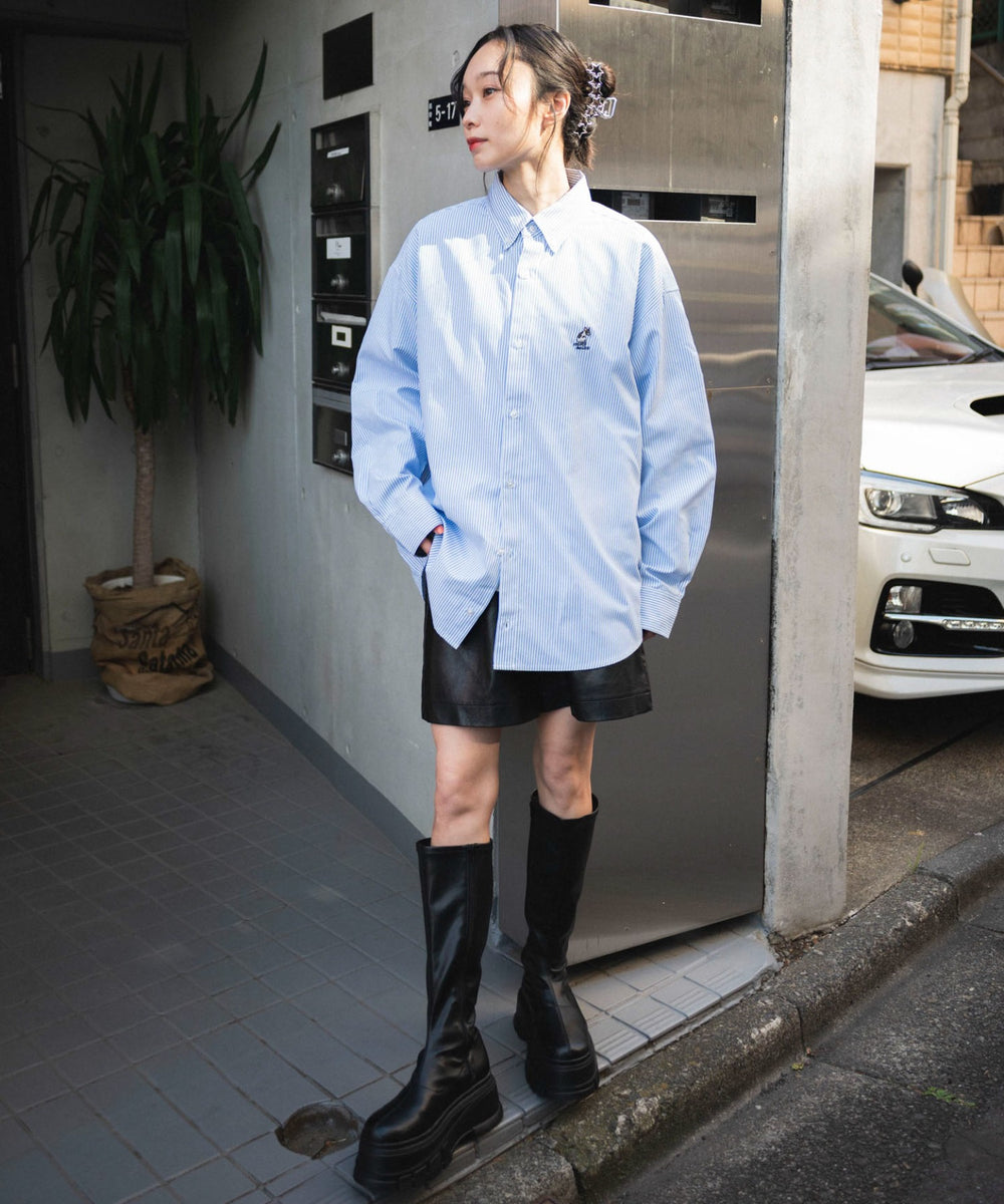 ブルーストライプ モデル：161cm L着用