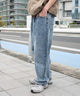 デニム中濃加工 モデル：180cm L着用
