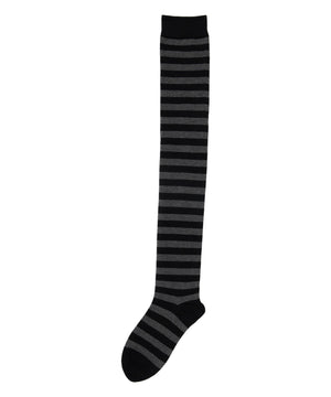 ボーダー柄ニーハイソックス(23-25cm)