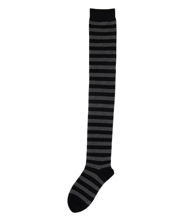 ボーダー柄ニーハイソックス(23-25cm)