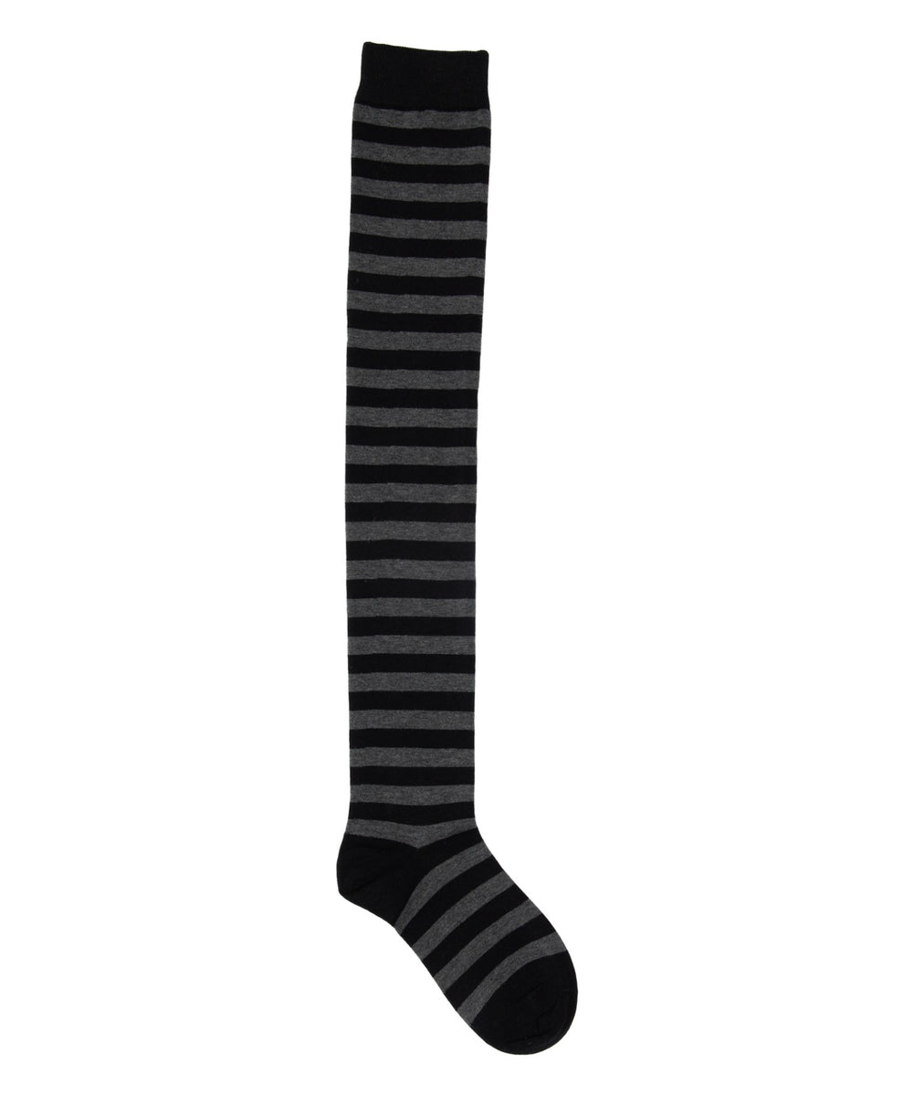 ボーダー柄ニーハイソックス(23-25cm)