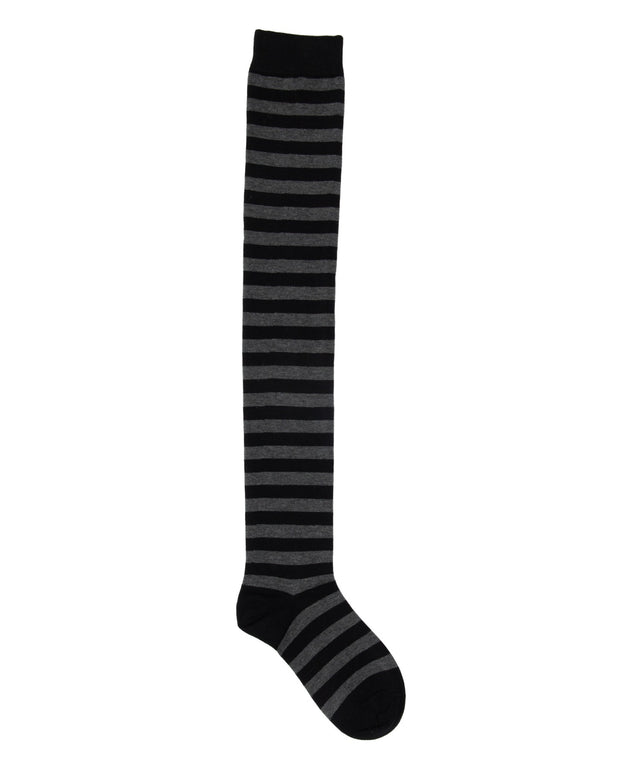 ボーダー柄ニーハイソックス(23-25cm)