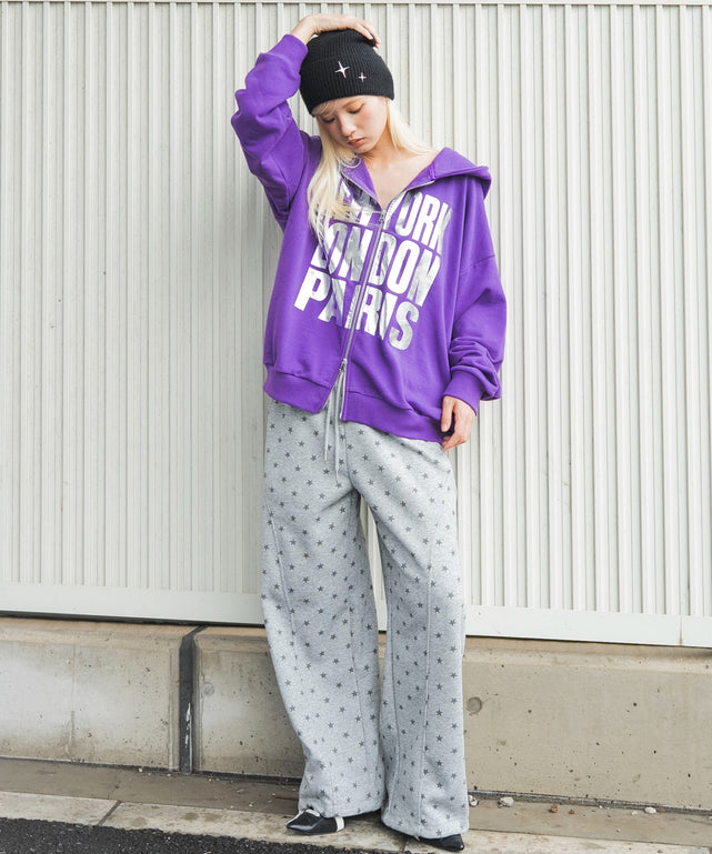 パープル　モデル：166cm F着用