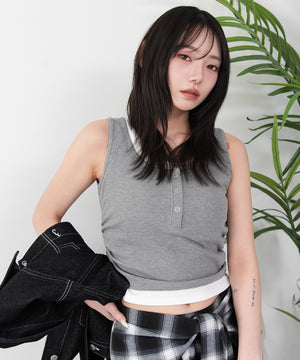 杢グレー モデル：159cm F着用