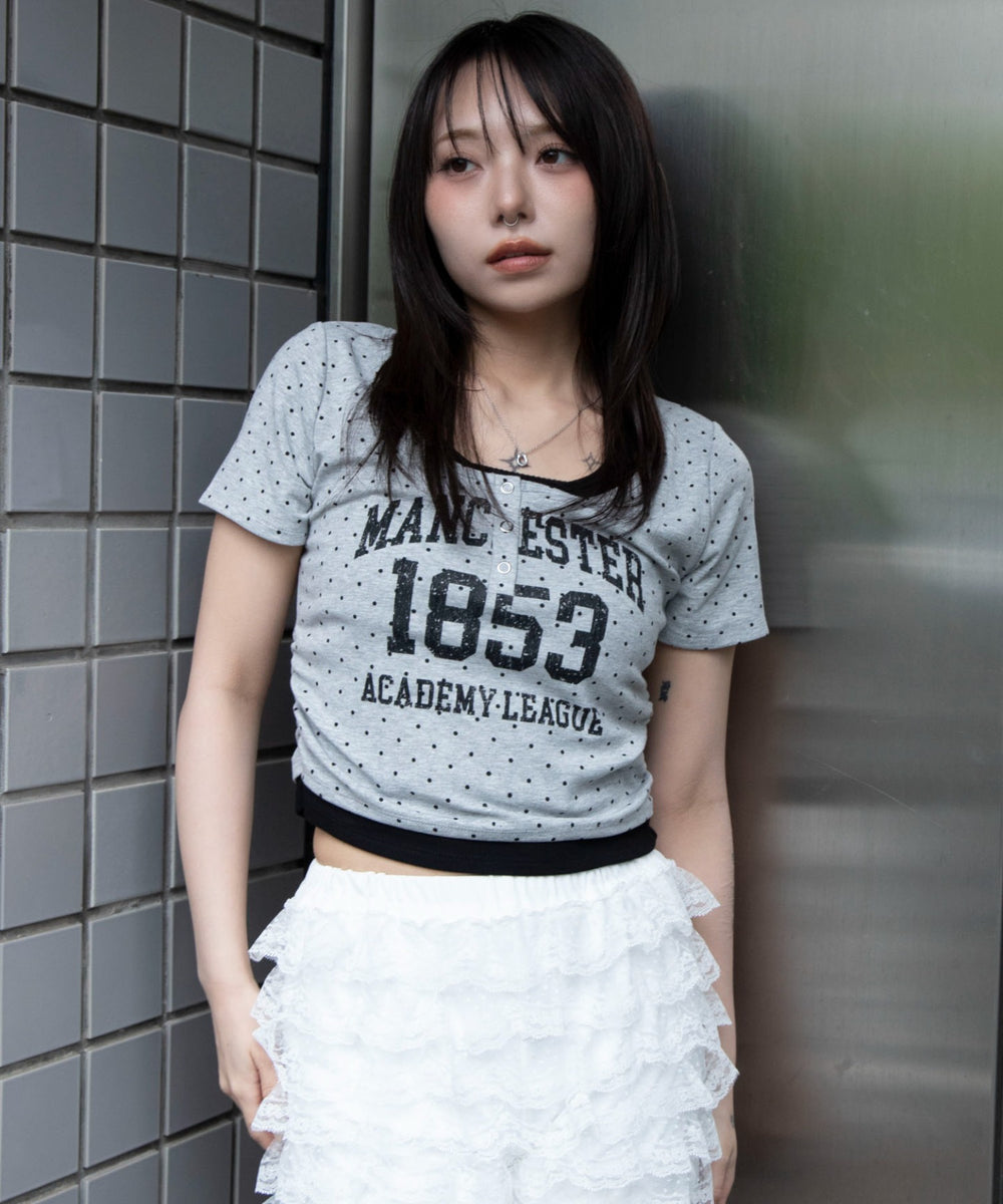 ドット１　モデル：159cm F着用