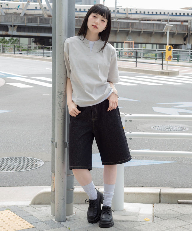 Lグレー　モデル：164cm M着用